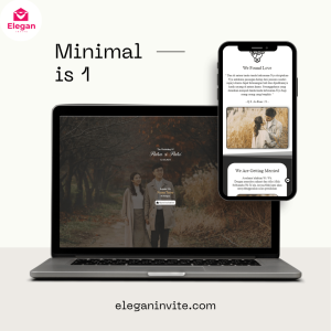 Tema Undangan Pernikahan Minimalis 1